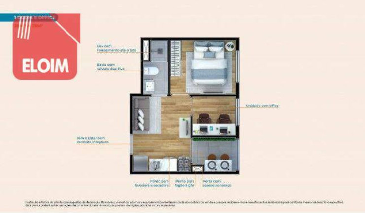 Imagem Apartamento com 1 Quarto à Venda, 25 m² em Freguesia Do ó - São Paulo