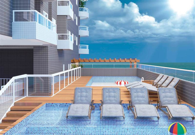Imagem Apartamento com 1 Quarto à Venda, 46 m² em Guilhermina - Praia Grande