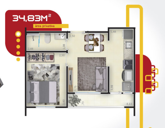 Imagem Imóvel com 1 Quarto à Venda, 34 m² em Bonfim Paulista - Quintas De Sao Jose - Ribeirão Preto Imagem Imóvel com 1 Quarto à Venda, 34 m² em Bonfim Paulista - Quintas De Sao Jose - Ribeirão Preto