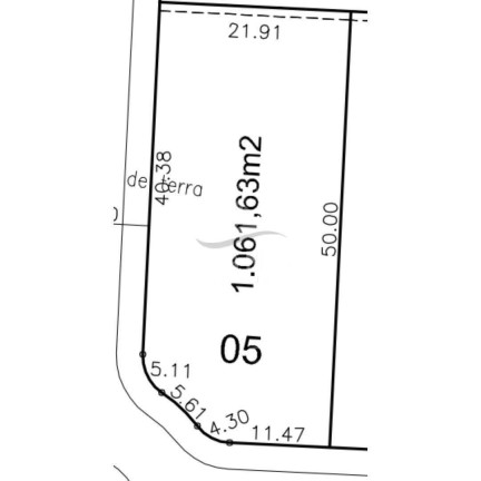 Terreno à Venda, 1.061 m² em Centro - Cabreúva