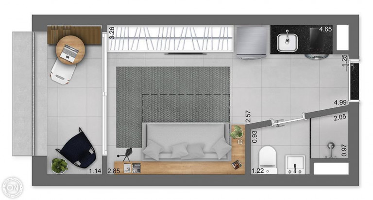 Imagem Studio com 1 Quarto à Venda, 45 m² em Jardim Paulista - São Paulo