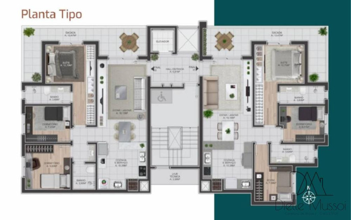 Imagem Apartamento com 3 Quartos à Venda, 106 m² em Nossa Senhora De Lourdes - Caxias Do Sul
