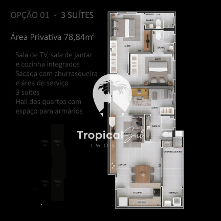 Imagem Apartamento à Venda, 78 m² em Caiobá - Matinhos Imagem Apartamento à Venda, 78 m² em Caiobá - Matinhos