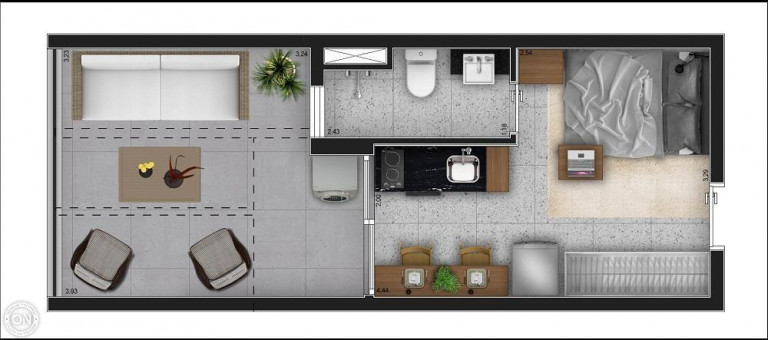 Imagem Apartamento com 1 Quarto à Venda, 43 m² em Moema - São Paulo