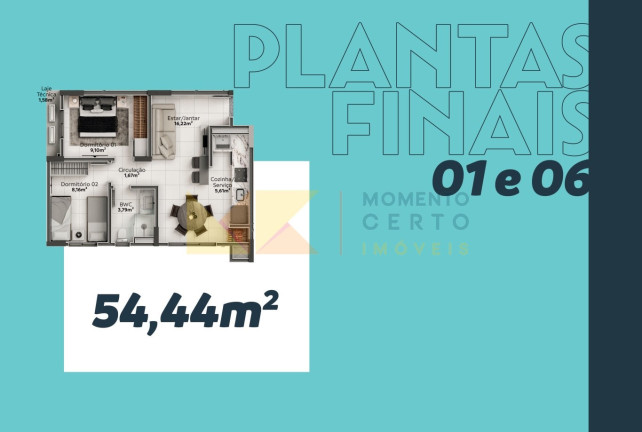 Imagem Apartamento com 2 Quartos à Venda, 54 m² em água Verde - Blumenau