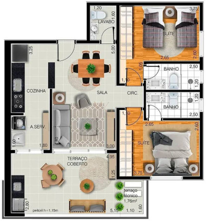 Imagem Apartamento com 2 Quartos à Venda, 84 m² em Aparecida - Santos Imagem Apartamento com 2 Quartos à Venda, 84 m² em Aparecida - Santos