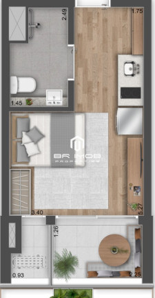 Imóvel com 1 Quarto à Venda, 26 m² em Perdizes - São Paulo