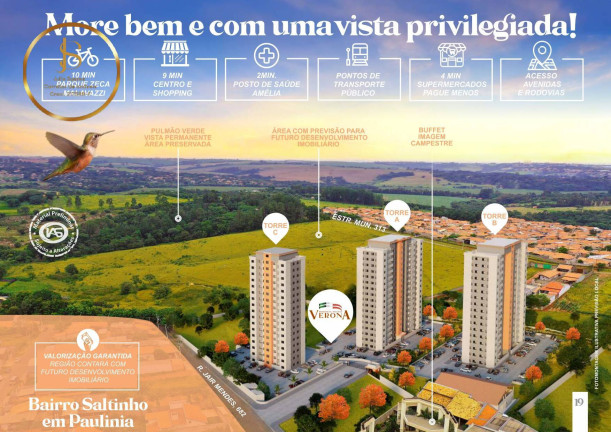 Imagem Apartamento com 2 Quartos à Venda, 47 m² em Saltinho - Paulínia