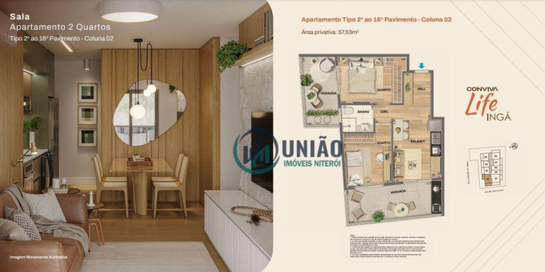Imagem Apartamento com 1 Quarto à Venda, 33 m² em Ingá - Niterói
