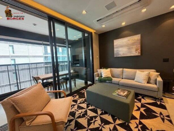 Imagem Apartamento com 1 Quarto para Alugar, 77 m² em Brooklin - São Paulo Imagem Apartamento com 1 Quarto para Alugar, 77 m² em Brooklin - São Paulo