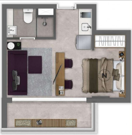 Imagem Apartamento com 1 Quarto à Venda, 42 m² em Vila Mariana - São Paulo