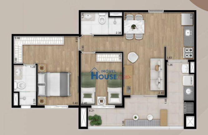 Imagem Apartamento com 2 Quartos à Venda, 63 m² em Vila Ipojuca - São Paulo