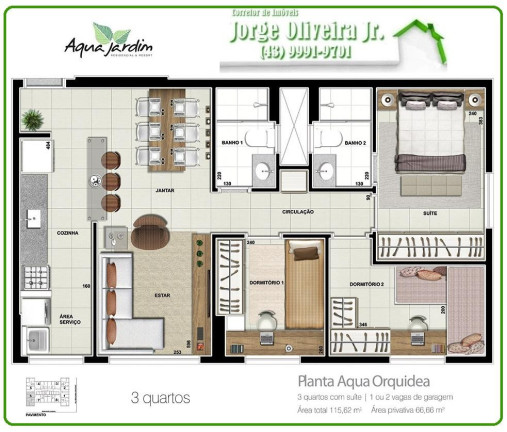 Imagem Apartamento com 3 Quartos à Venda, 67 m² em Centro - Londrina Imagem Apartamento com 3 Quartos à Venda, 67 m² em Centro - Londrina