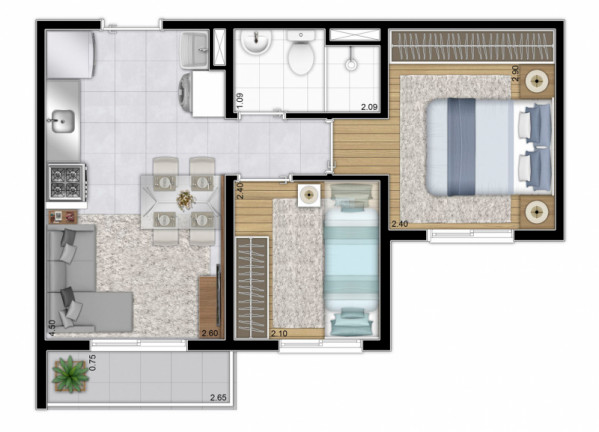 Imagem Apartamento com 2 Quartos à Venda, 34 m² em Barra Funda - São Paulo