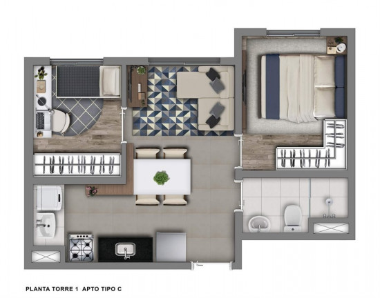 Imagem Imóvel com 2 Quartos à Venda, 50 m² em Santo Amaro - São Paulo