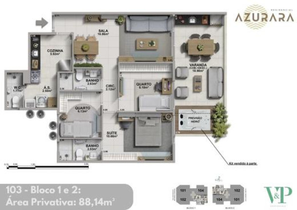 Imagem Apartamento com 3 Quartos à Venda, 108 m² em Recreio Dos Bandeirantes - Rio De Janeiro