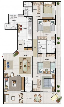 Imagem Imóvel com 3 Quartos à Venda, 155 m² em Recreio Dos Bandeirantes - Rio De Janeiro