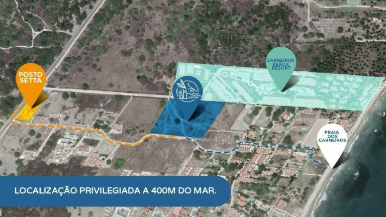 Imagem Flat à Venda, 22 m² em Carneiros - Tamandaré