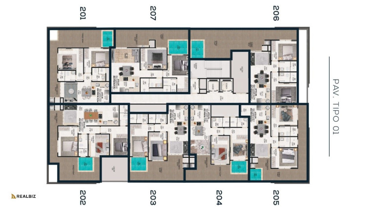 Imagem Apartamento com 2 Quartos à Venda, em Palmas - Governador Celso Ramos Imagem Apartamento com 2 Quartos à Venda, em Palmas - Governador Celso Ramos