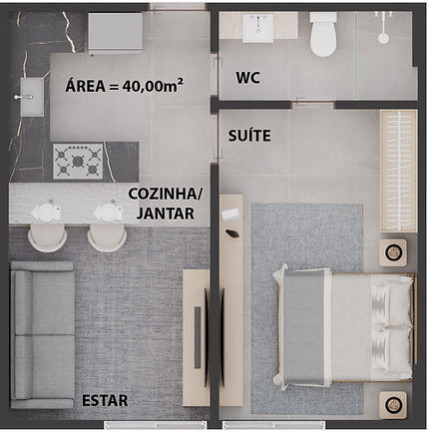 Imagem Apartamento com 2 Quartos à Venda, 60 m² em Cabo Branco - João Pessoa