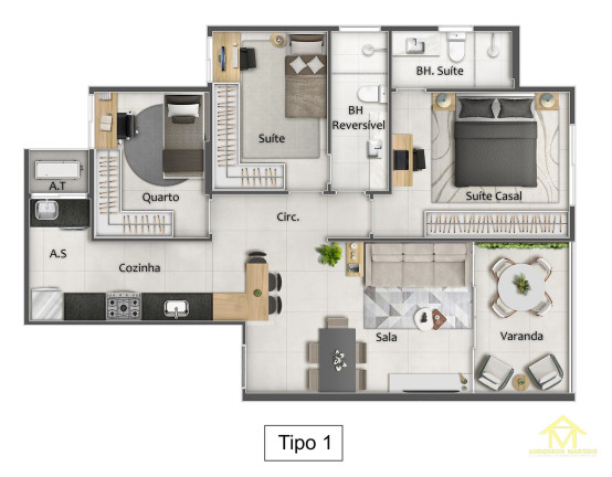Imagem Apartamento com 3 Quartos à Venda, 77 m² em Praia Da Costa - Vila Velha Imagem Apartamento com 3 Quartos à Venda, 77 m² em Praia Da Costa - Vila Velha