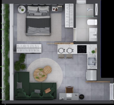 Imagem Imóvel com 1 Quarto à Venda, 53 m² em Itaim Bibi - São Paulo
