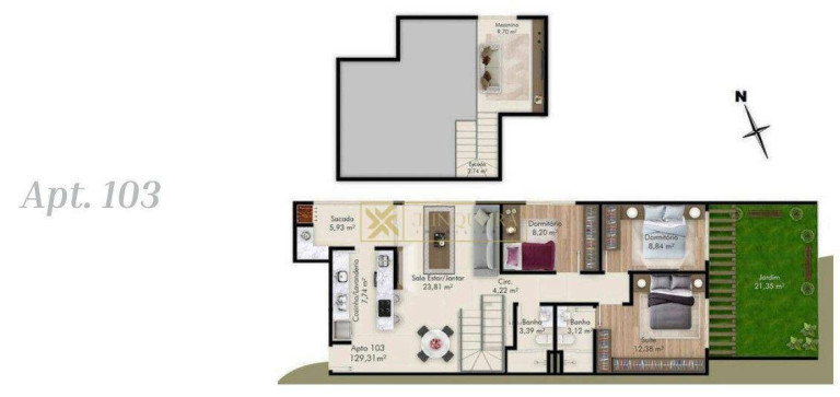 Imagem Apartamento com 3 Quartos à Venda, 129 m² em Canto - Florianópolis