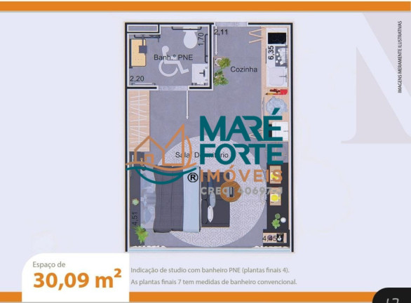 Imagem Apartamento com 1 Quarto à Venda, 41 m² em Indaia - Caraguatatuba