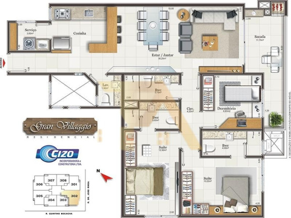 Imagem Apartamento com 3 Quartos à Venda, 60 m² em Centro - Imbituba