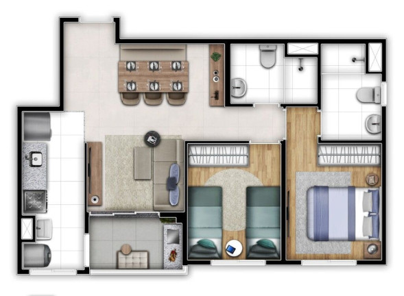 Imagem Apartamento com 2 Quartos à Venda, 56 m² em Vila Rosália - Guarulhos Imagem Apartamento com 2 Quartos à Venda, 56 m² em Vila Rosália - Guarulhos