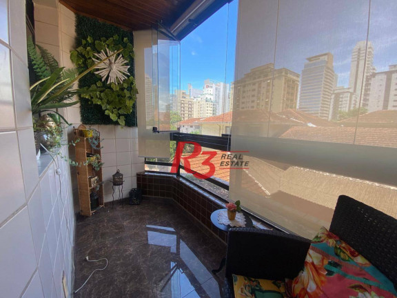 Imagem Apartamento com 3 Quartos para Alugar, 159 m² em Gonzaga - Santos