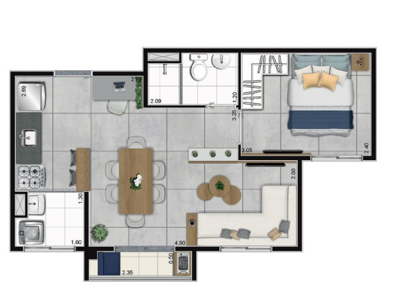 Imagem Apartamento com 2 Quartos à Venda, 39 m² em Jardim Celeste - São Paulo Imagem Apartamento com 2 Quartos à Venda, 39 m² em Jardim Celeste - São Paulo