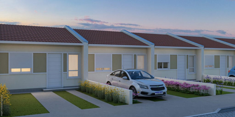 Imagem Casa de Condomínio com 2 Quartos à Venda, 50 m² em Piratini - Alvorada Imagem Casa de Condomínio com 2 Quartos à Venda, 50 m² em Piratini - Alvorada