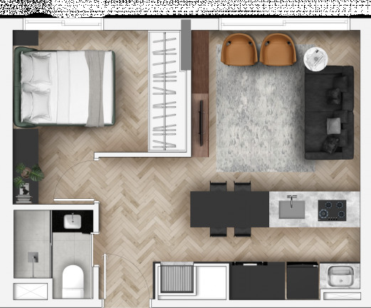Imagem Apartamento com 1 Quarto à Venda, 71 m² em Menino Deus - Porto Alegre