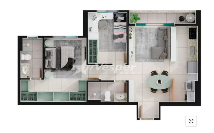 Imagem Apartamento com 2 Quartos à Venda, 62 m² em Parque Amazônia - Goiânia Imagem Apartamento com 2 Quartos à Venda, 62 m² em Parque Amazônia - Goiânia