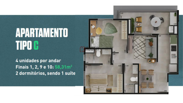 Imagem Apartamento com 2 Quartos à Venda, 58 m² em Centro - São José Do Rio Preto Imagem Apartamento com 2 Quartos à Venda, 58 m² em Centro - São José Do Rio Preto
