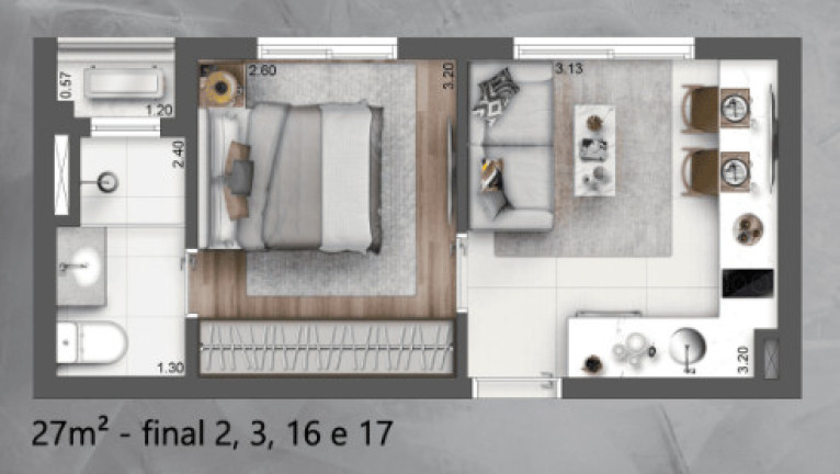 Imagem Apartamento com 1 Quarto à Venda, 27 m² em Santo Amaro - São Paulo Imagem Apartamento com 1 Quarto à Venda, 27 m² em Santo Amaro - São Paulo