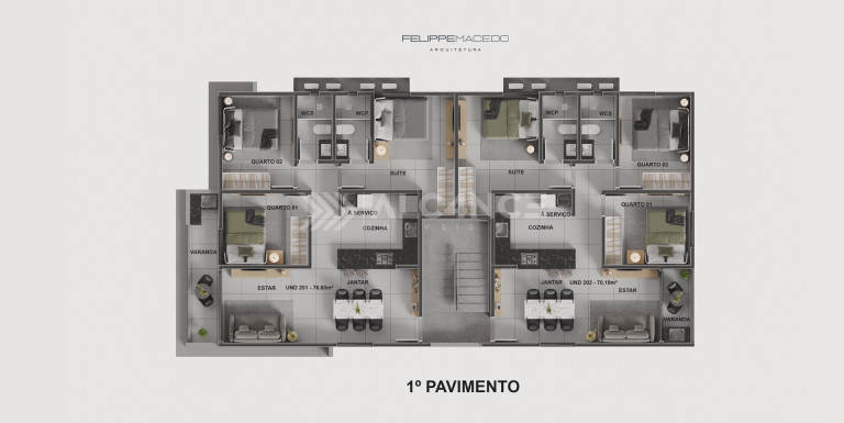 Imagem Apartamento com 3 Quartos à Venda, 70 m² em Bancários - João Pessoa Imagem Apartamento com 3 Quartos à Venda, 70 m² em Bancários - João Pessoa