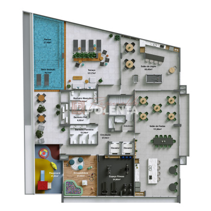 Imagem Apartamento com 2 Quartos à Venda, 102 m² em Centro - Criciúma