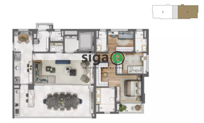 Imagem Apartamento com 3 Quartos à Venda, 166 m² em Campo Belo - São Paulo
