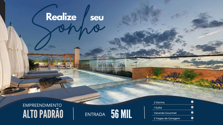 Apartamento com 2 Quartos à Venda, 69 m² em Canto Do Forte - Praia Grande