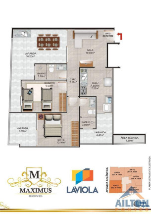 Imagem Apartamento com 2 Quartos à Venda, 69 m² em Praia Do Morro - Guarapari