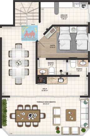 Imagem Apartamento com 2 Quartos à Venda, 71 m² em Caiçara - Praia Grande Imagem Apartamento com 2 Quartos à Venda, 71 m² em Caiçara - Praia Grande