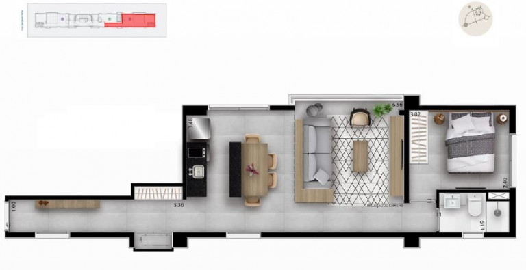 Imagem Apartamento com 1 Quarto à Venda, 75 m² em Vila Nova Conceição - São Paulo