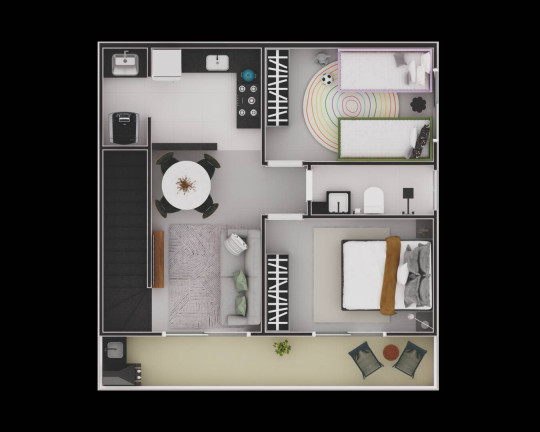 Imagem Casa com 2 Quartos à Venda, 55 m² em Ocian - Praia Grande Imagem Casa com 2 Quartos à Venda, 55 m² em Ocian - Praia Grande