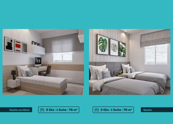 Imagem Apartamento com 3 Quartos à Venda, 76 m² em Parque Oeste Industrial - Goiânia Imagem Apartamento com 3 Quartos à Venda, 76 m² em Parque Oeste Industrial - Goiânia