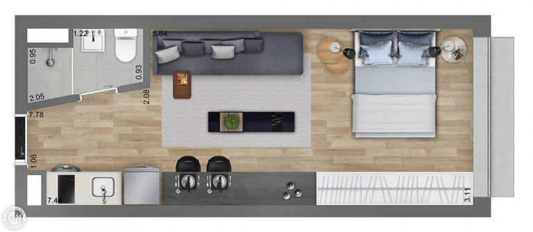 Imagem Studio com 1 Quarto à Venda, 27 m² em Jardim Paulista - São Paulo