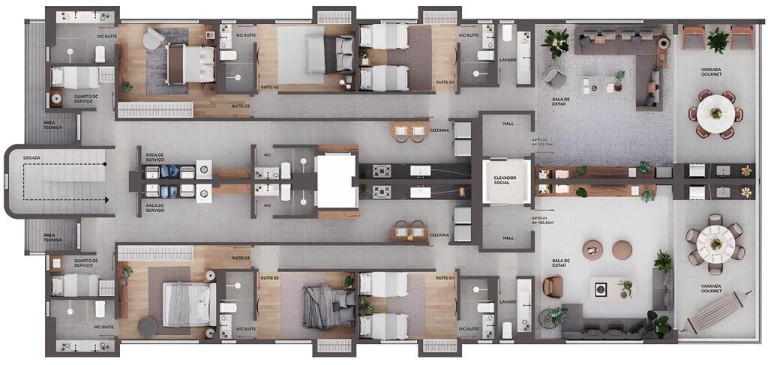 Imagem Apartamento com 3 Quartos à Venda, 177 m² em Poço - Cabedelo Imagem Apartamento com 3 Quartos à Venda, 177 m² em Poço - Cabedelo