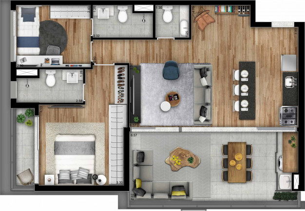 Imagem Apartamento com 3 Quartos à Venda, 88 m² em Pinheiros - São Paulo