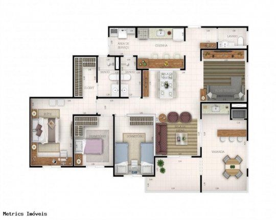 Imagem Imóvel com 3 Quartos à Venda, 90 m² em Ponte São João - Jundiaí